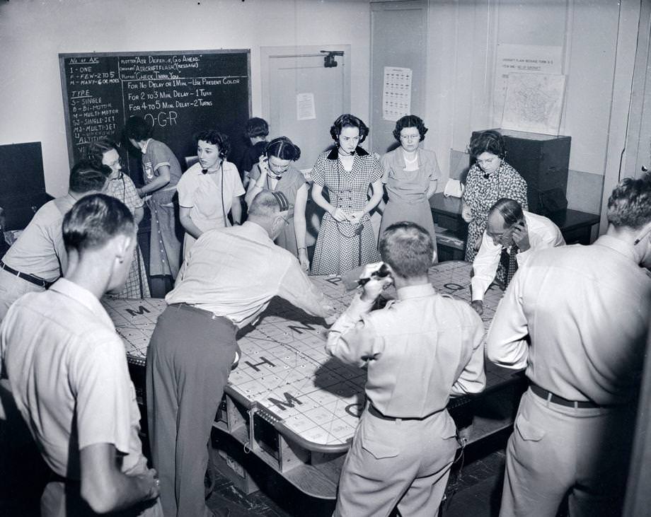 #37 The nation’s first 24-hour peacetime air raid alert system, called Operation Skywatch, began operation, 1952.