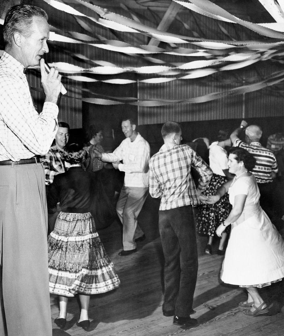 #39 Members of the Richmond Square Dance Federation danced in Bon Air, 1953.