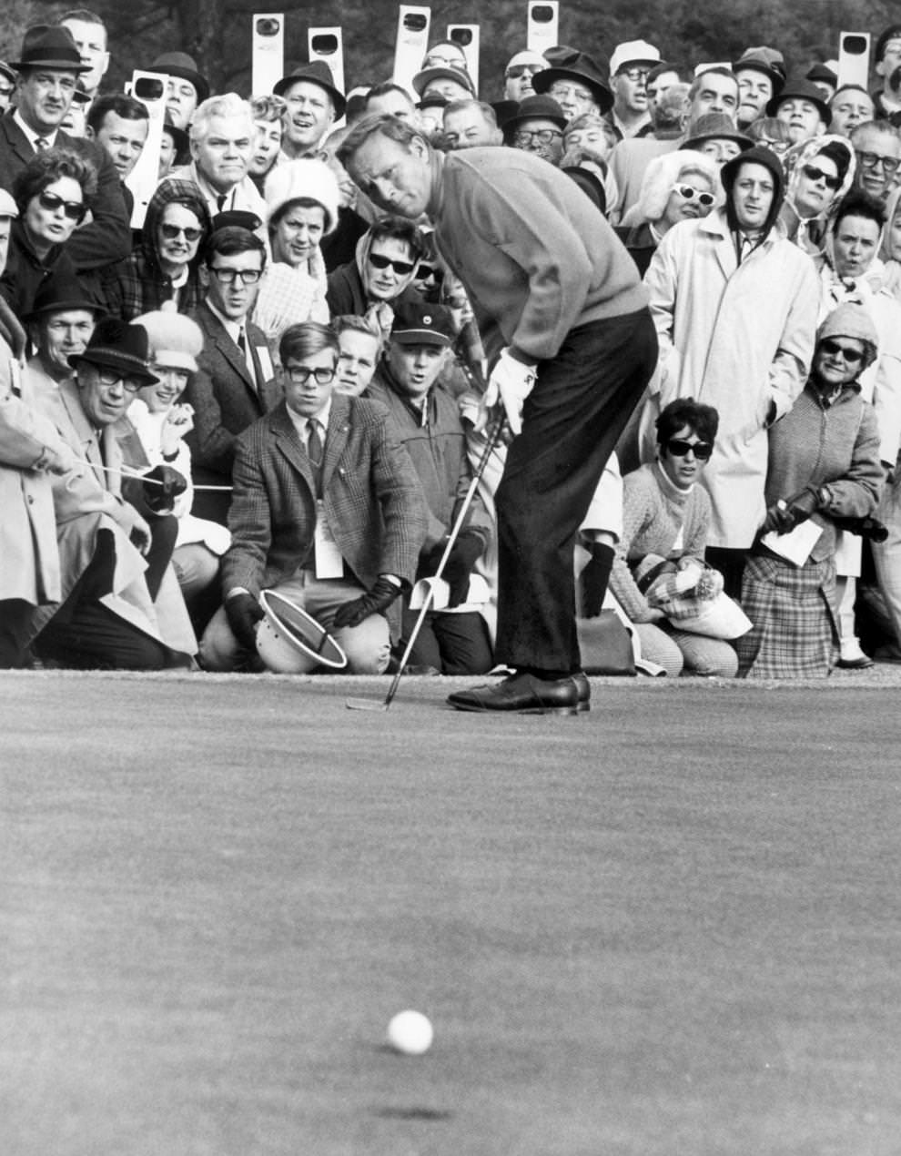 #8 Arnold Palmer was in Richmond for a quick visit. He attended a brunch and news conference, conducted a golf clinic and participated in an exhibition foursome at the Country Club of Virginia, 1967.
