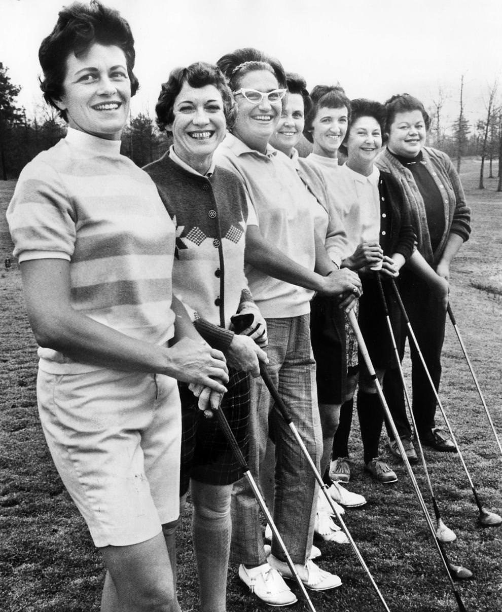 #82 Officers of the City Women’s Golf Association of Richmond posed for a photo, 1967.