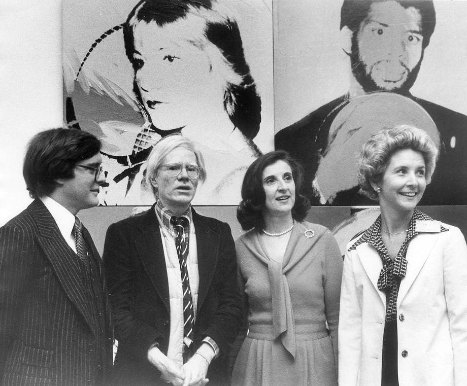 #1 The Virginia Museum of Fine Arts hosted pop artist Andy Warhol (second from left), who was exhibiting his “Athletes by Warhol” collection at the museum, 1978.