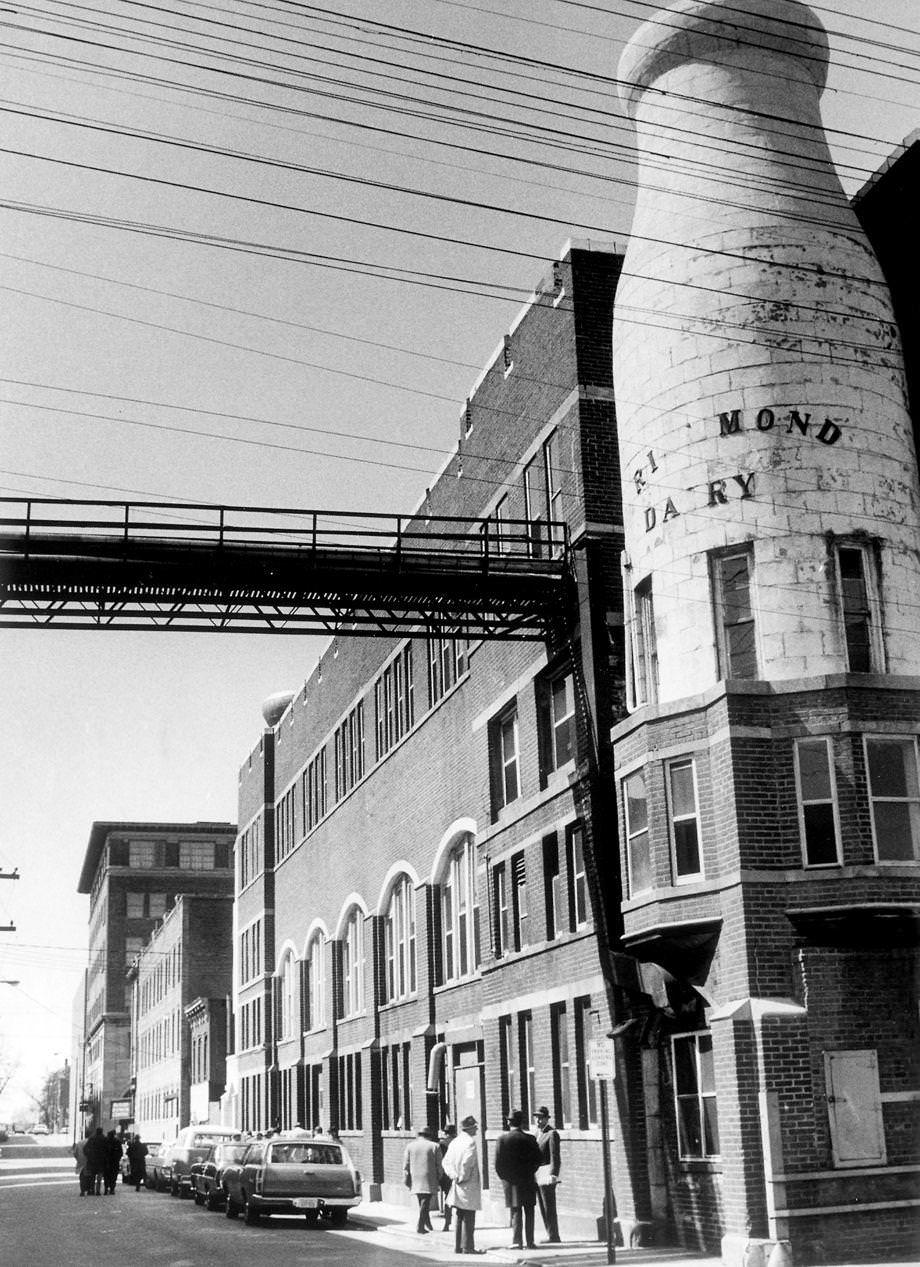 #136 The Richmond Dairy Co. building on Marshall Street in Jackson Ward in Richmond, 1971.