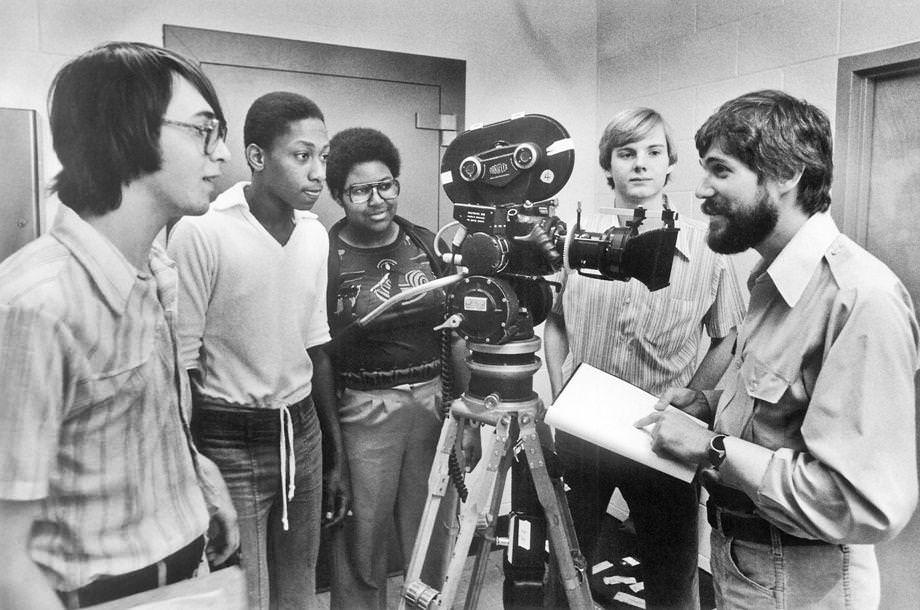 #28 Students from Huguenot High School in Richmond worked with director Dave Anderson on a public television series called “As We See It.”, 1978