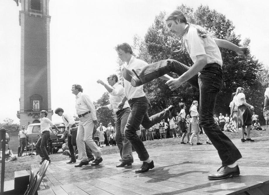 #32 The Bannerman Family Cloggers and Friends performed at Heritage Day, a celebration of national and cultural traditions found among Richmond-area residents, 1978.