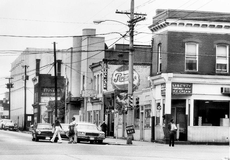 #67 Part of the 500 block of North Second Street in Richmond’s Jackson Ward neighborhood, 1975.