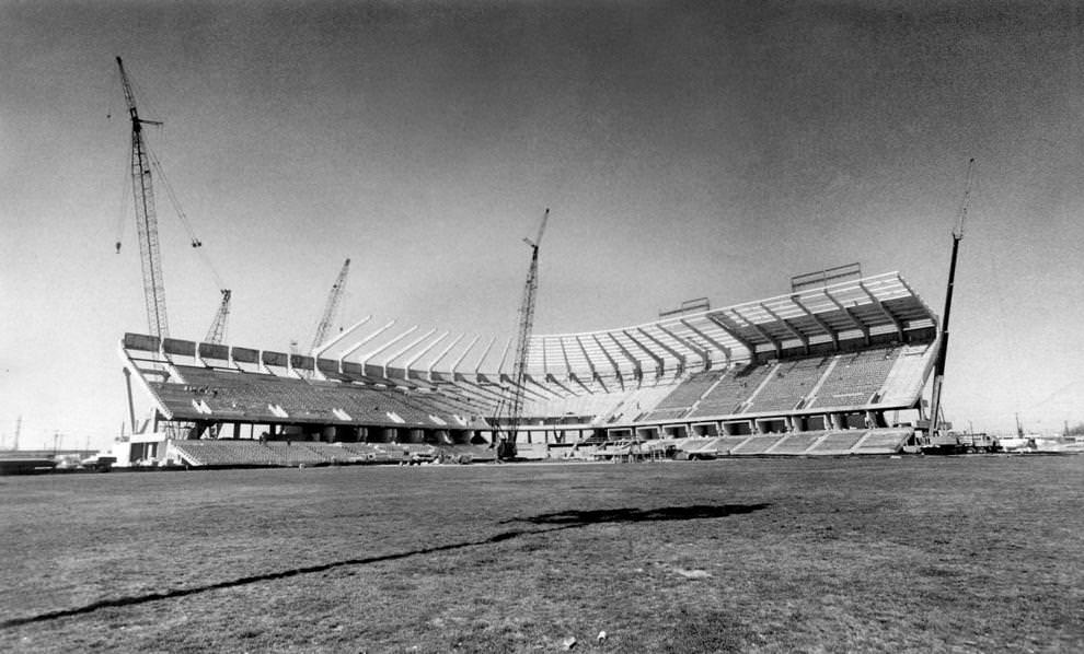 #26 The Diamond in the late stages of construction, 1985.