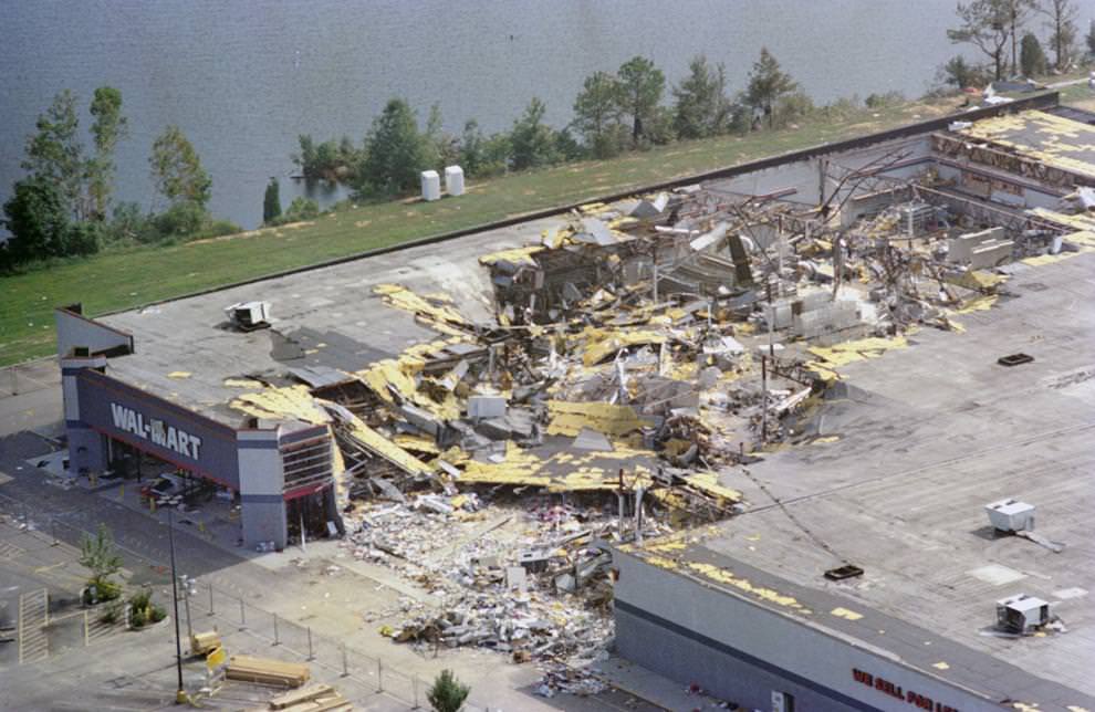 #63 A strong tornado that hit the Tri-Cities and killed three people at the Colonial Heights Walmart. A fourth person died about a mile away, 1993