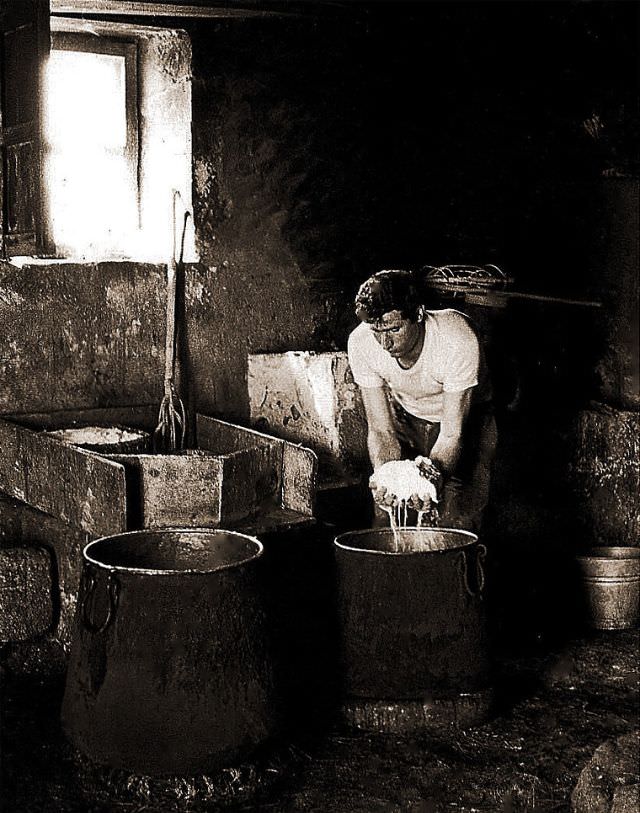 #15 The buttermilk curd, Ferla, Sicily, 1971