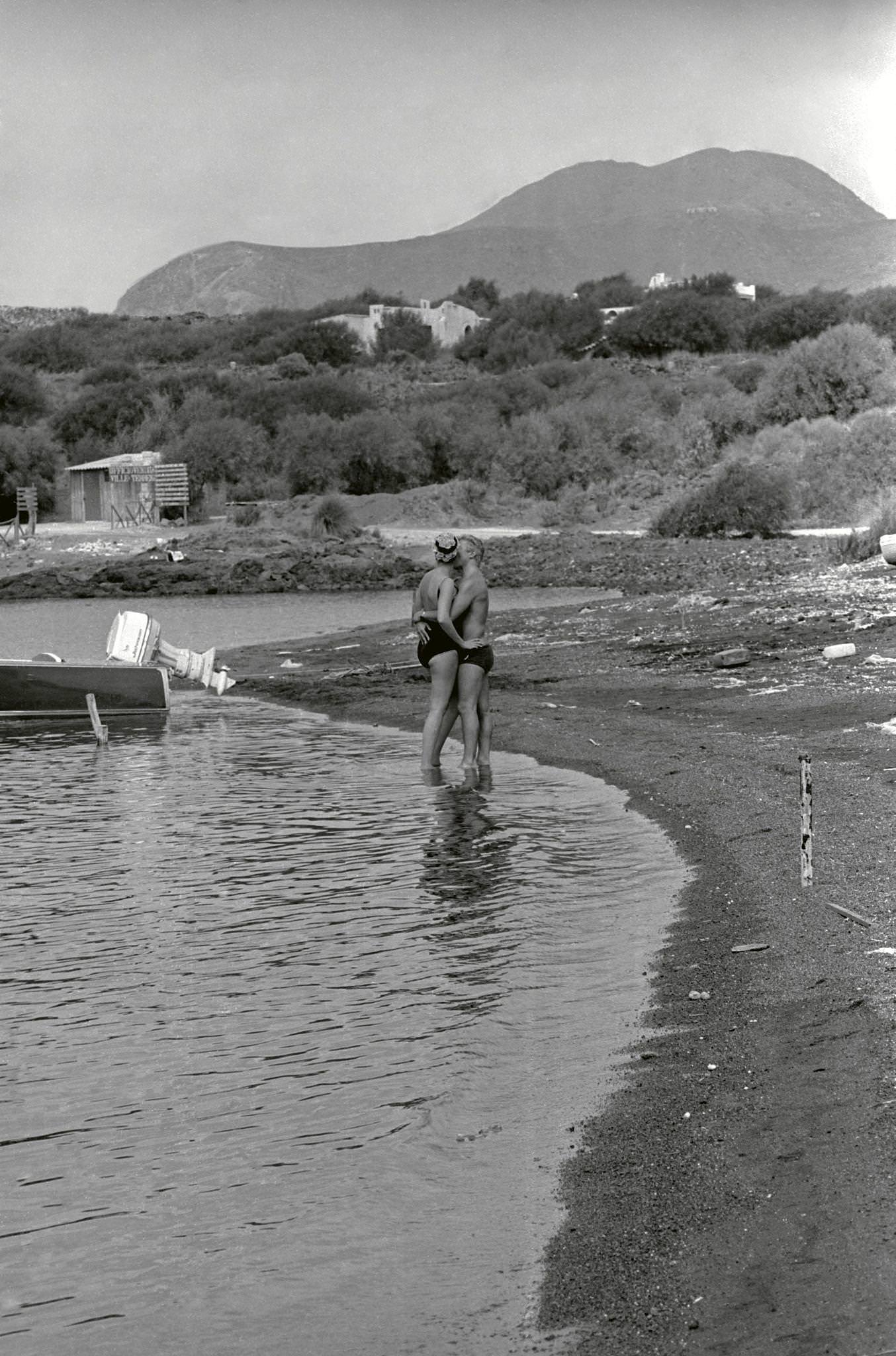 #45 Lovers on Vulcano Island, Sicily, June 1970.