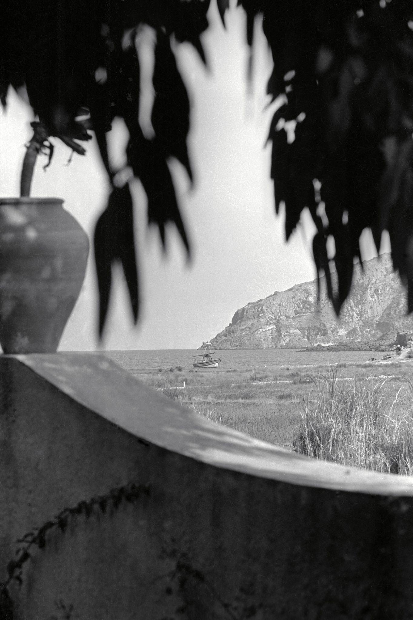 #46 House detail on Vulcano Island, Sicily, June 1970.