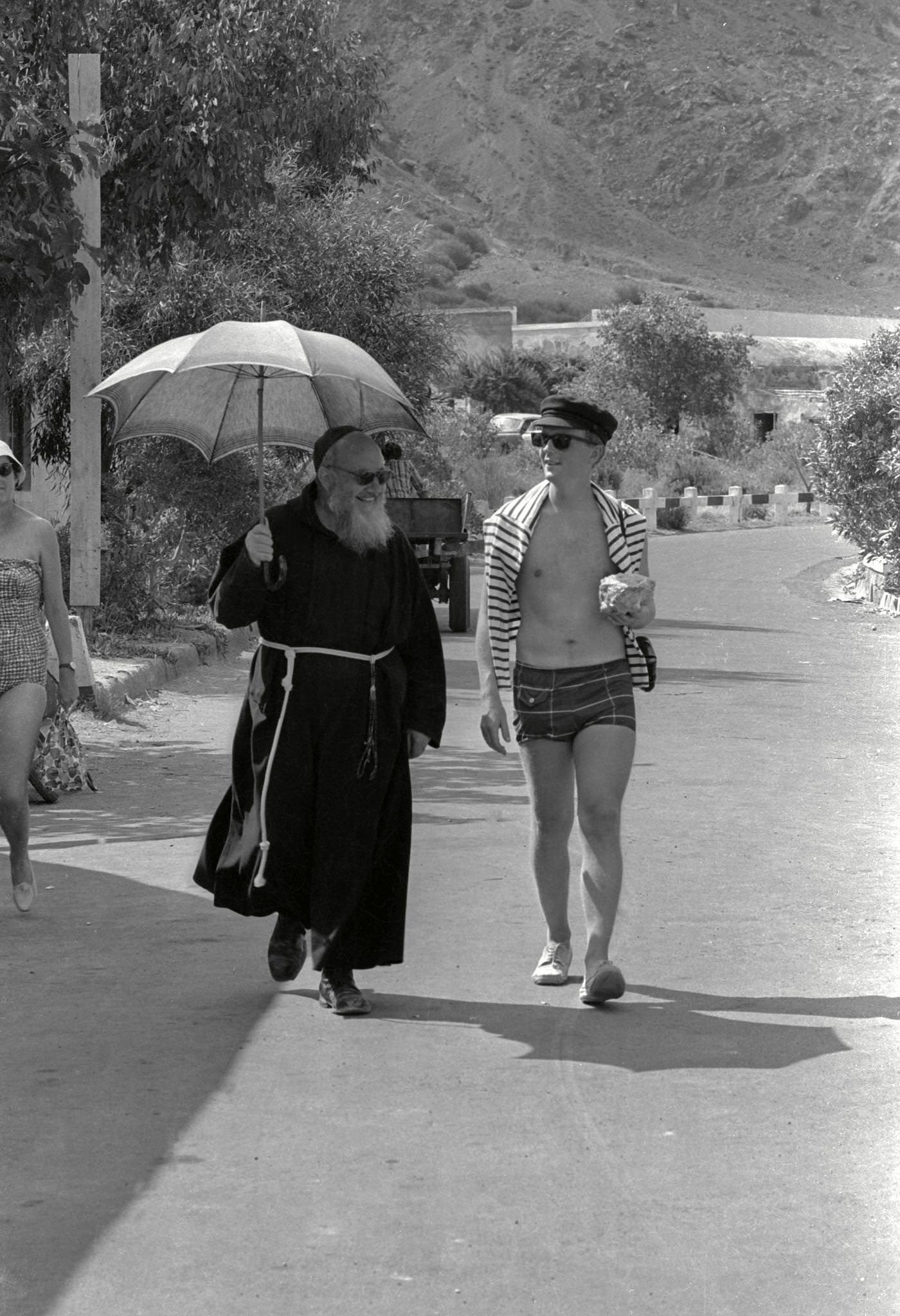 #60 Strolling on Vulcano Island, Sicily, June 1970.