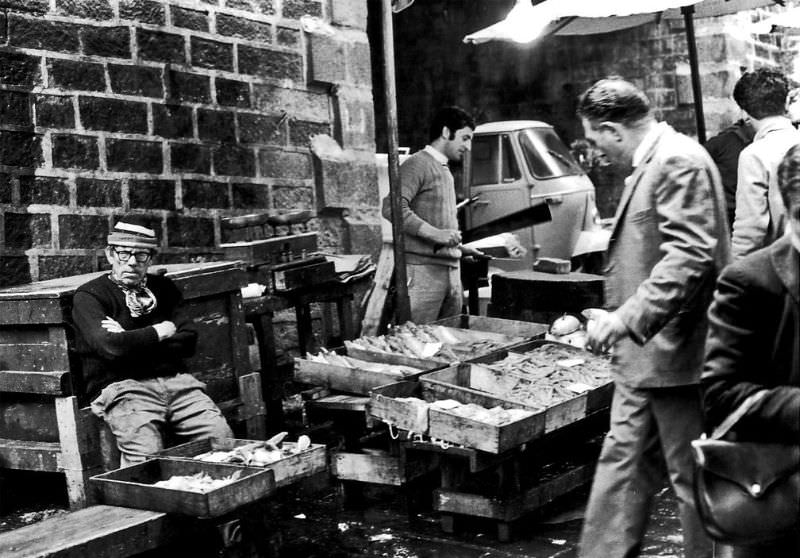 #7 Fish market in Catania, Sicily, 1971