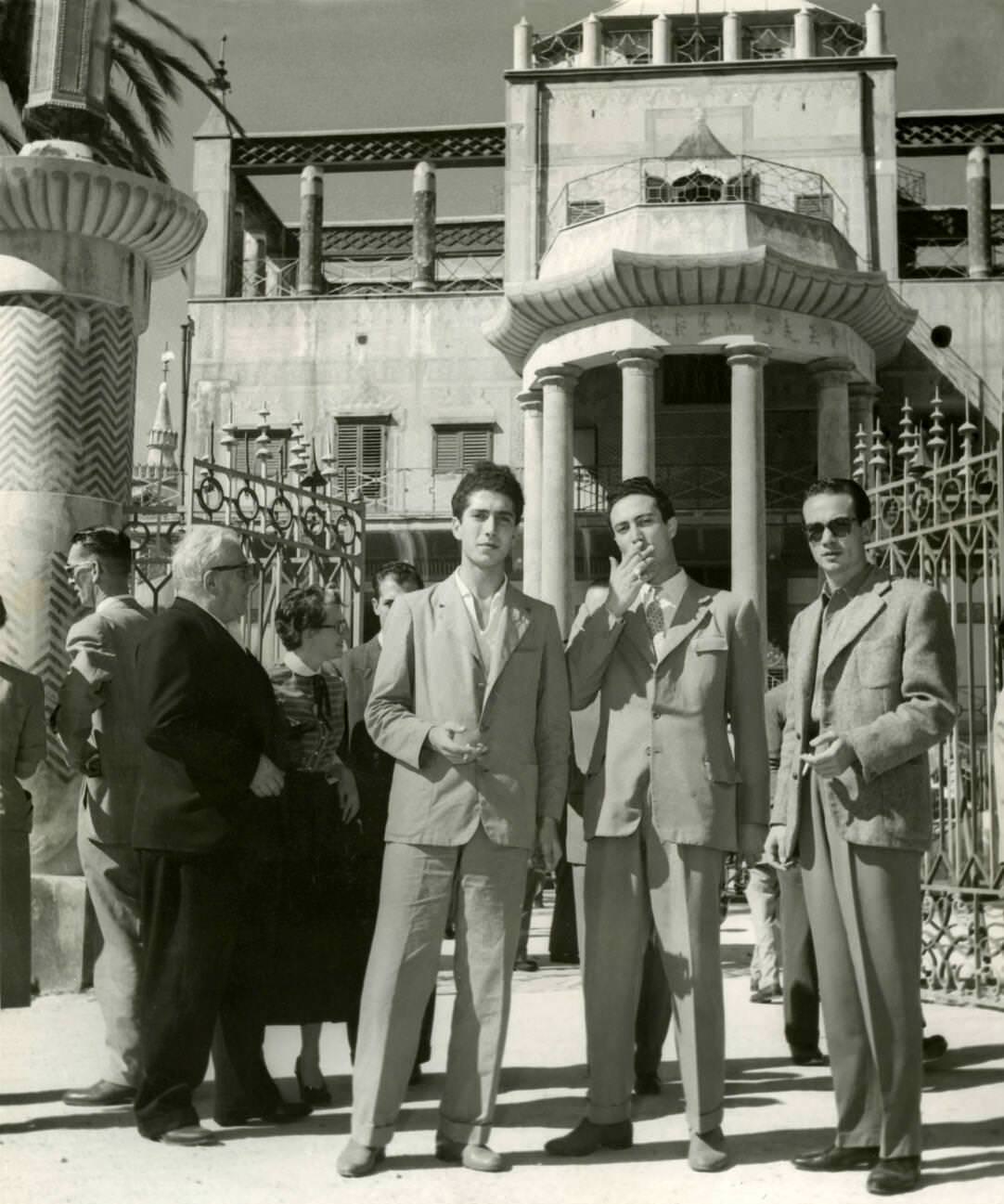 #70 Friends posing for a photograph in Palermo, Italy.