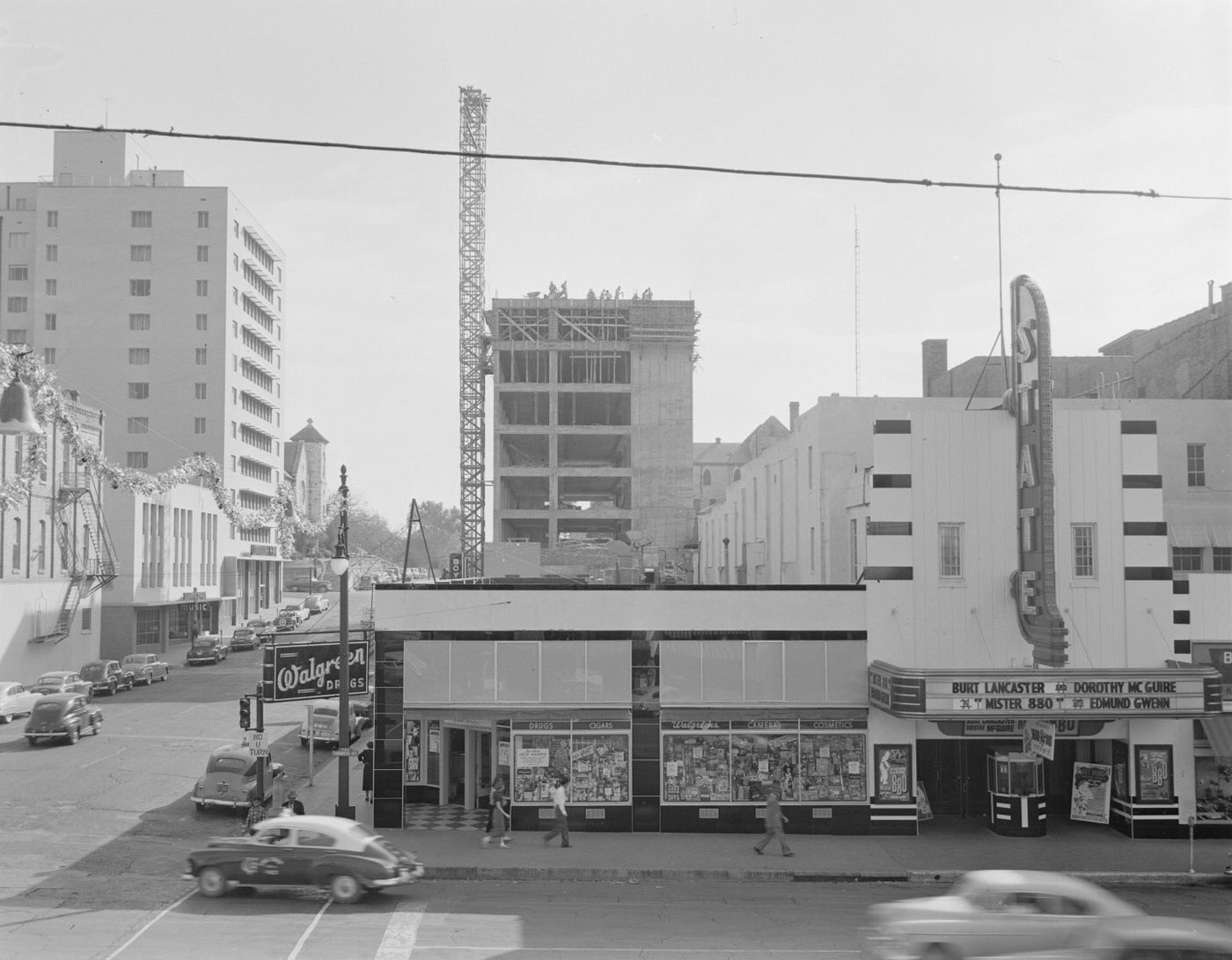 #20 Congress Ave and the State Theater in Austin, Texas, 1950