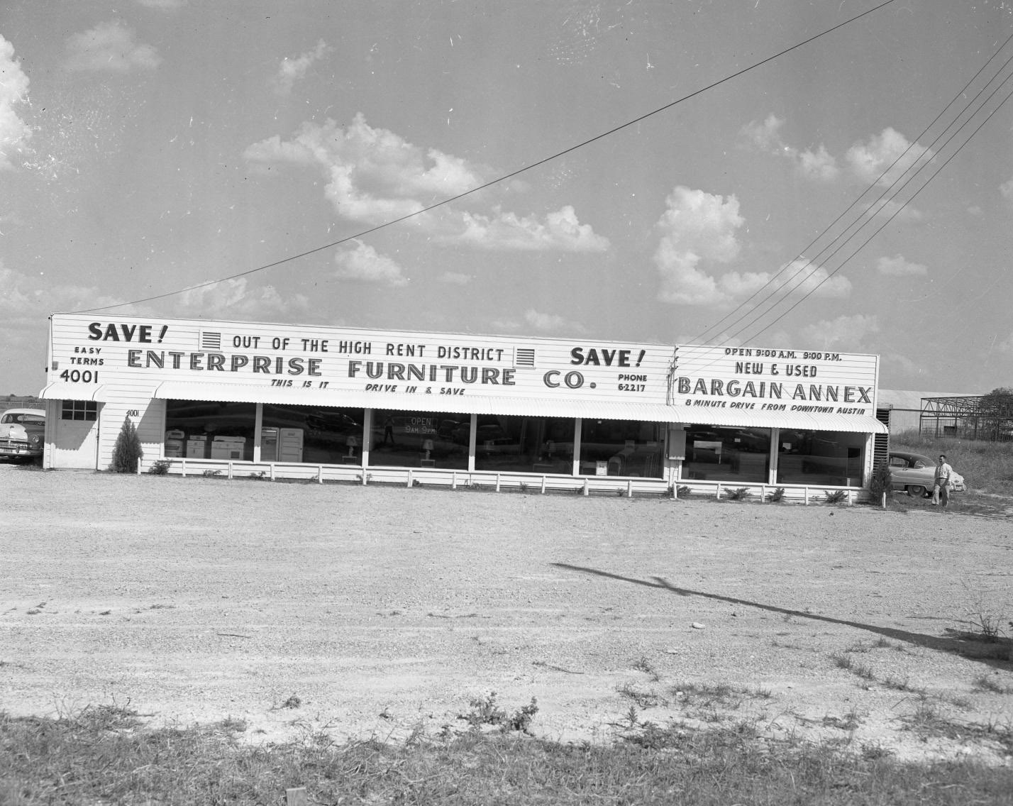 #43 Exterior of Enterprise Furniture Company, 1951