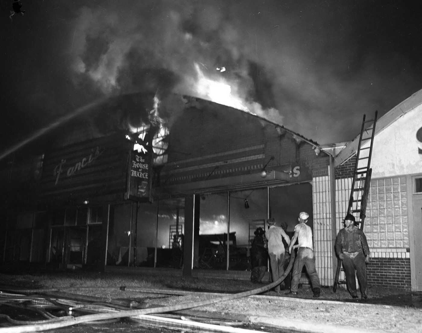 #24 Francis Furniture Building Damaged by Fire, 1953.