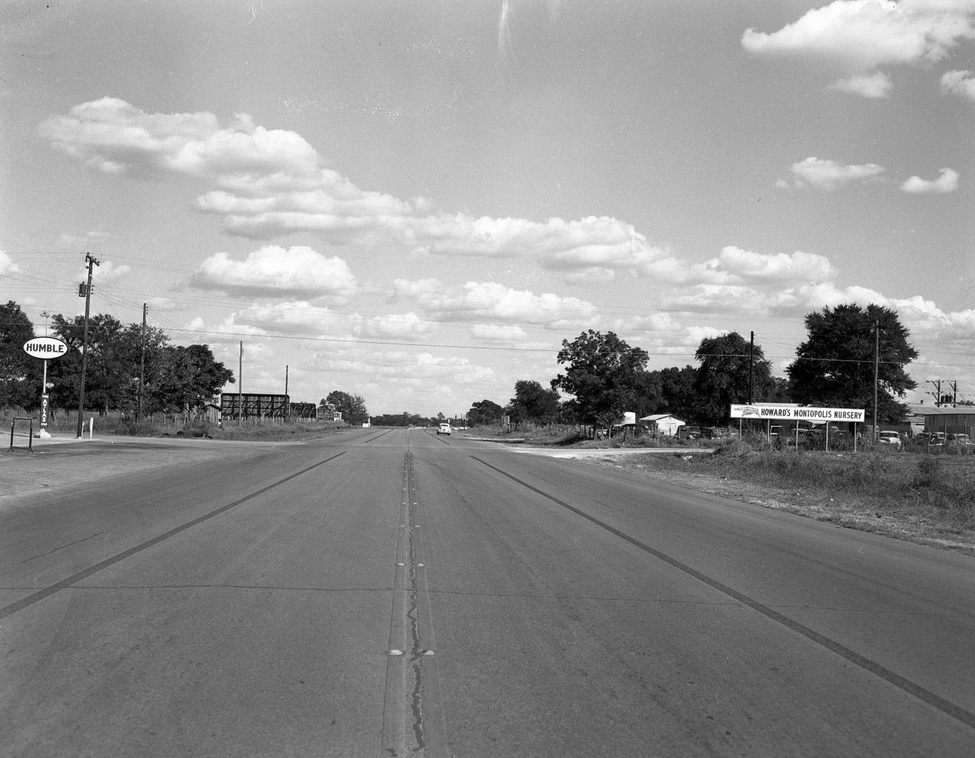 #98 Road Front of Howard’s Montopolis Nursery at 719 Shady Lane, 1951.