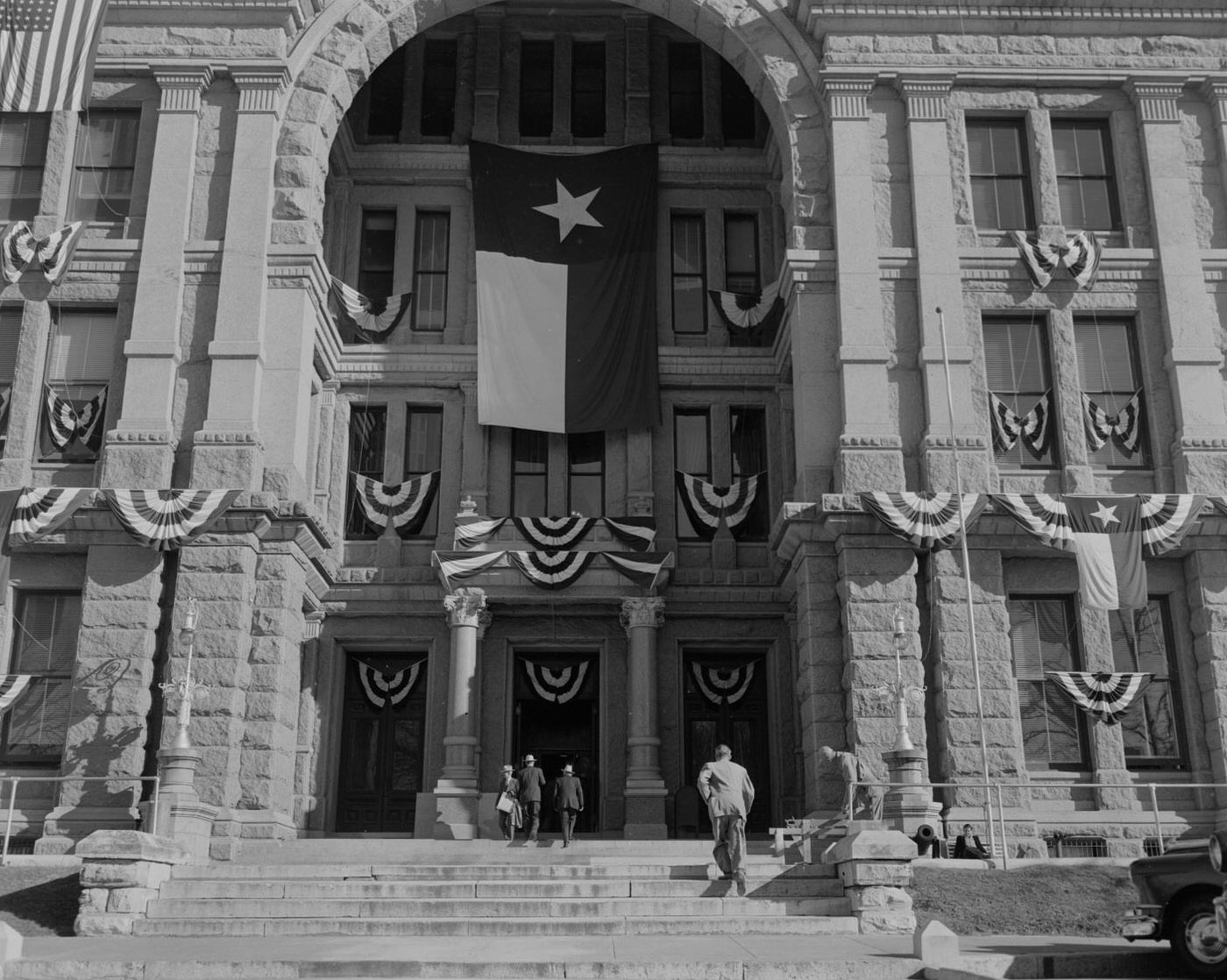 #100 Final Preparations for Gov Allan Shivers’ Inauguration at Capitol, 1953.