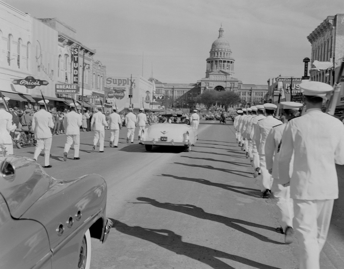 #35 Inauguration Parade in Front of Austin’s Capitol Building, 1953.
