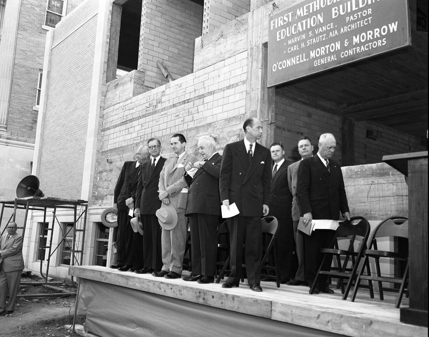 #50 Cornerstone Ceremony at First United Methodist Church, Austin, 1952.