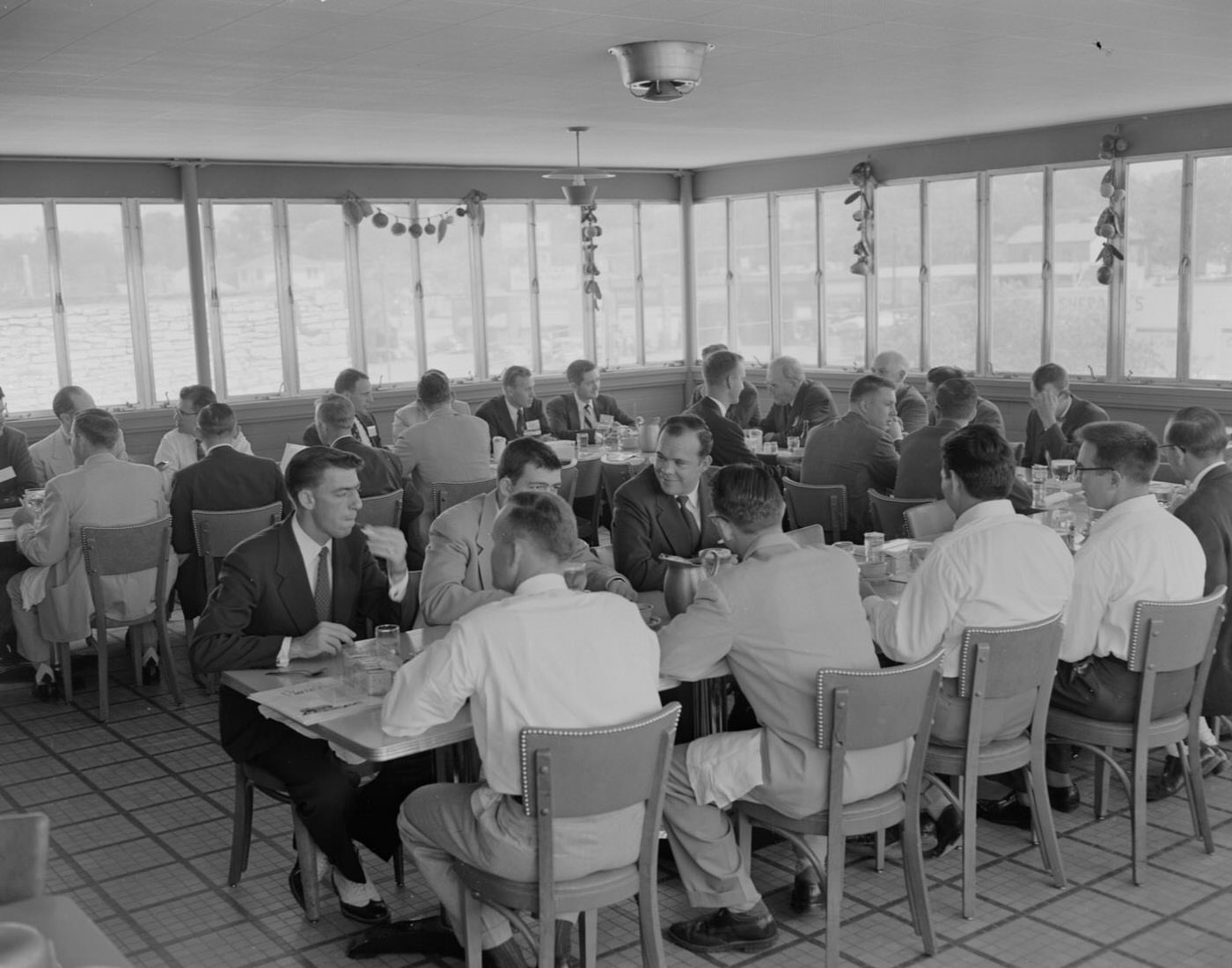 #65 Men in Formal Wear Dining at University School of Law, 1954.