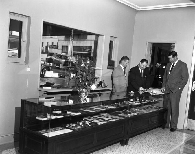 #73 Transaction at Miller’s Garage Old Shine Parlor, 1958.