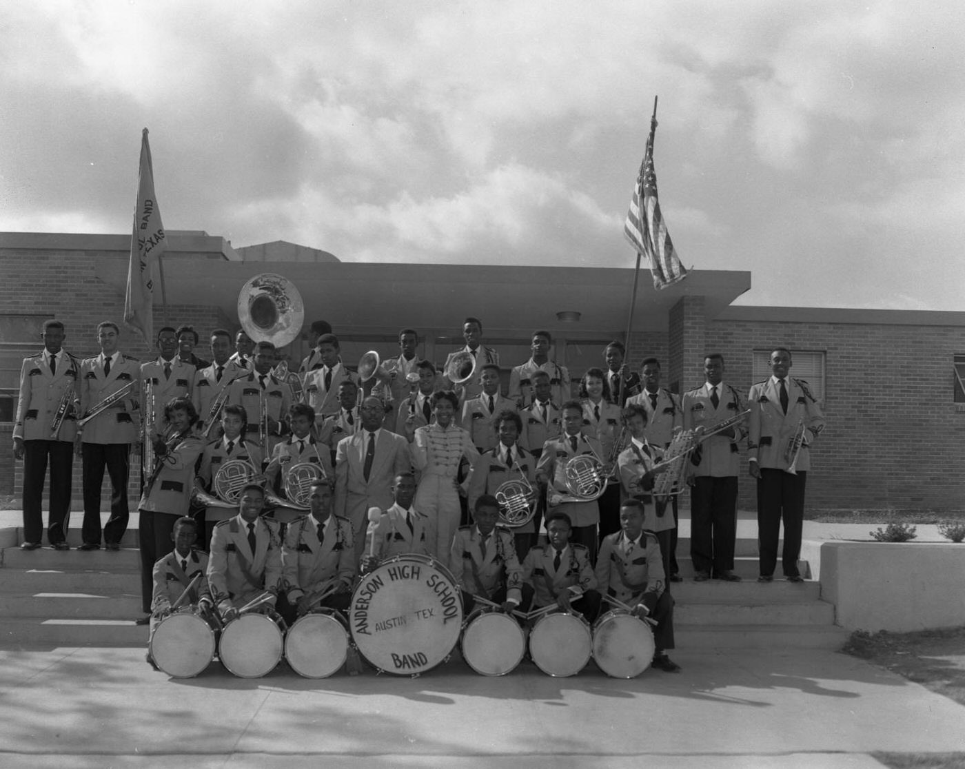 #3 Anderson High School Band Group Portrait, 1955.