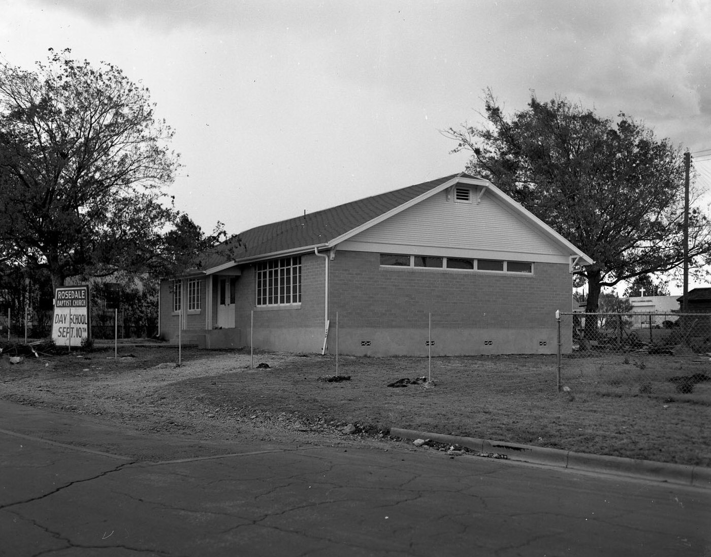 #156 Rosedale Baptist Church, Exterior at 1300 W. 44th St., 1951.