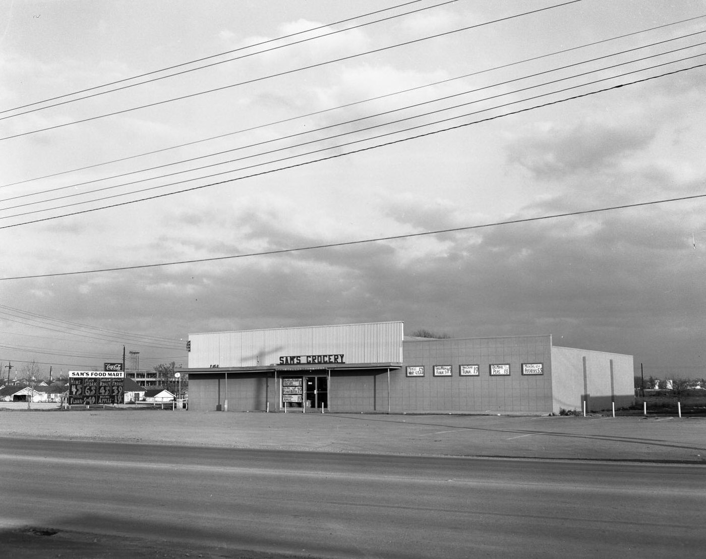 #11 Sam’s Grocery, Exterior Owned by Sam R Wood at 4805 Burnet Rd., 1957.