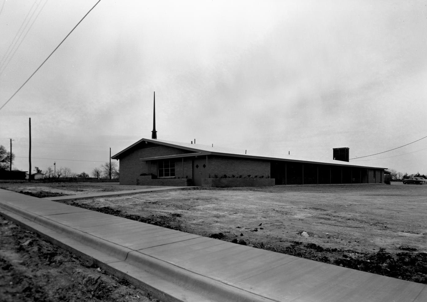 #169 South Austin Baptist Church, Exterior View, 1957.