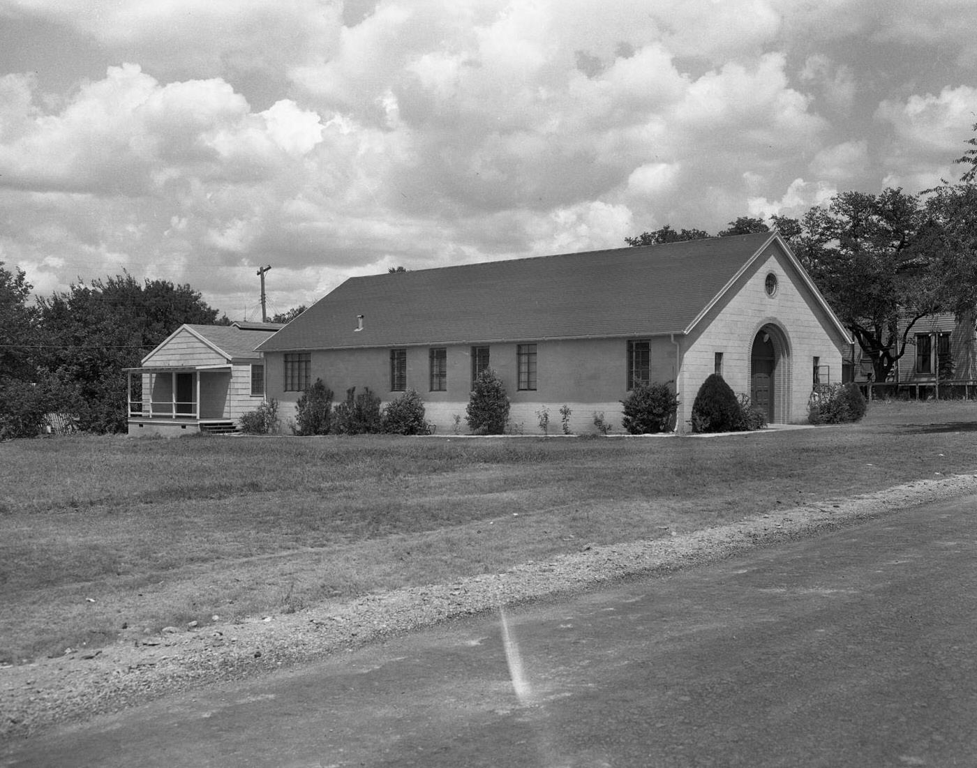 #170 South Austin Christian Church, Exterior View, 1950.