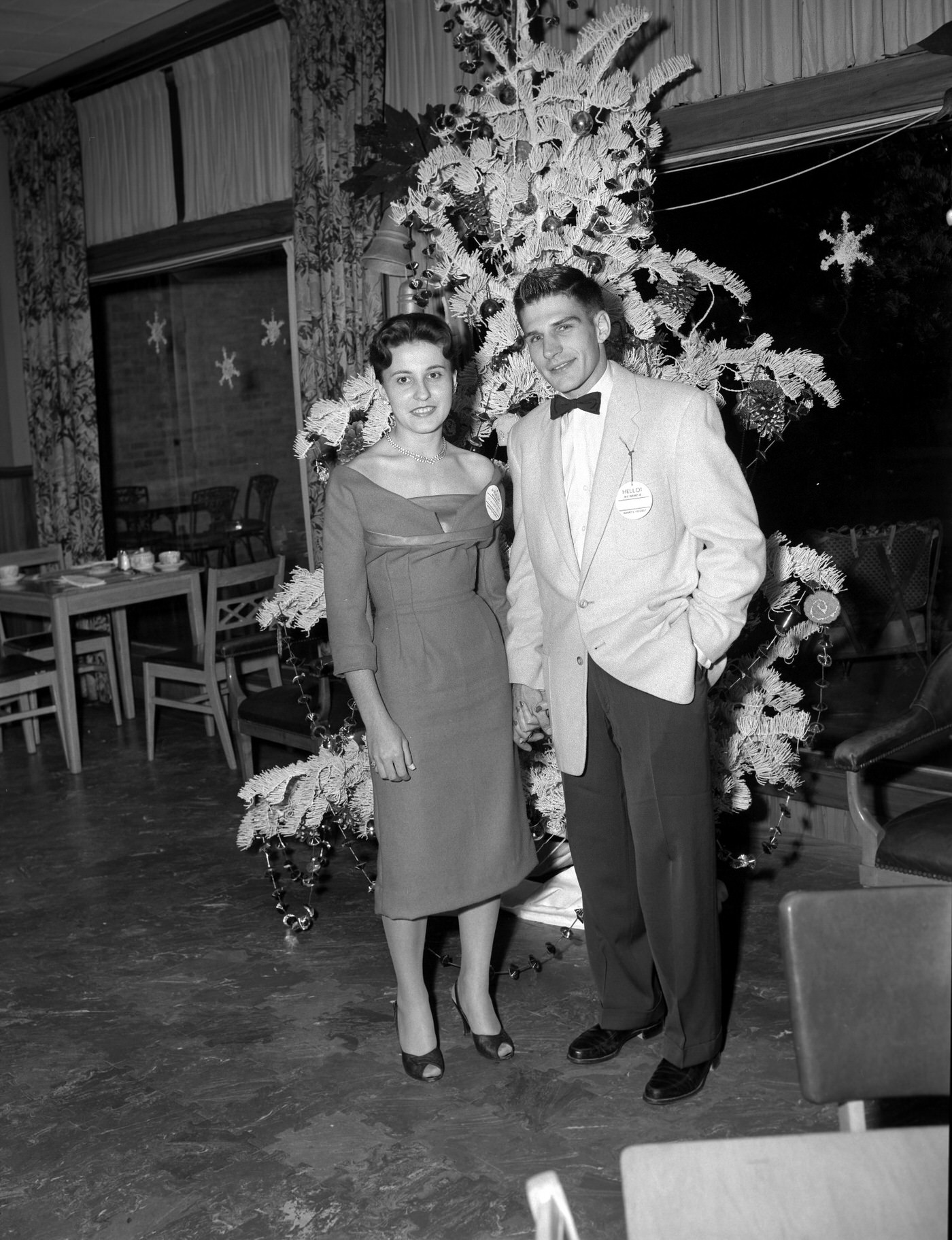 #108 Couple at Southern Union Gas Christmas Party, 1958.