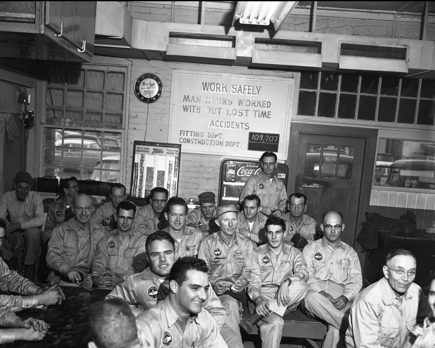 #109 Southern Union Gas Co. Employees Listening to Radio, 1959.