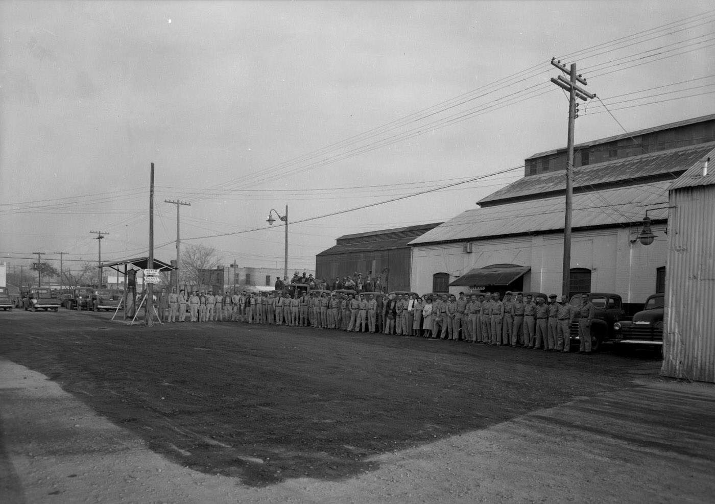 #173 Southern Union Gas Company, Employee Group Photo at Warehouse, 1951.