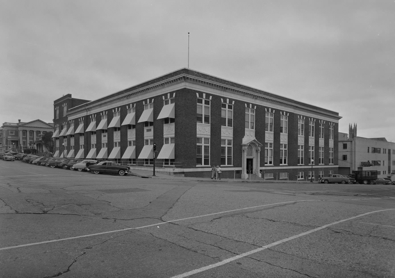 #174 Exterior View of Southwestern Bell Building on a Corner Lot, 1951.