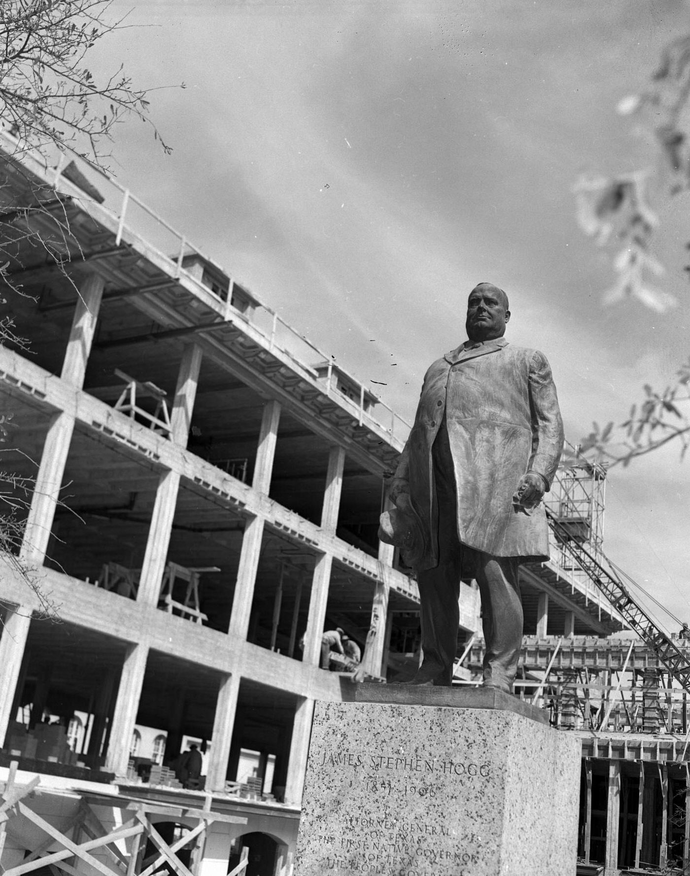 #111 Statue of Governor J.S. Hogg at University of Texas, 1951.