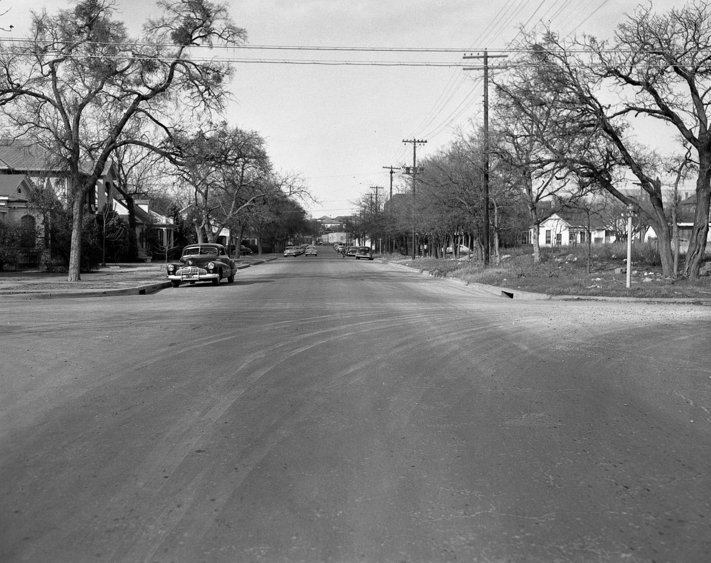 #189 Northward View of San Antonio Street from 16th St., 1951.