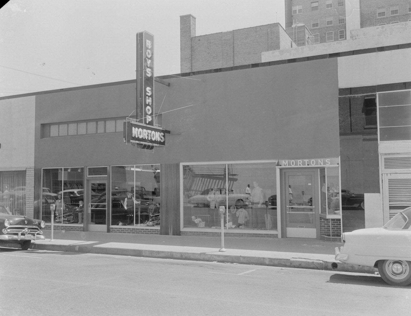 #194 Morton’s Boys Shop Street View, Austin, 1953.