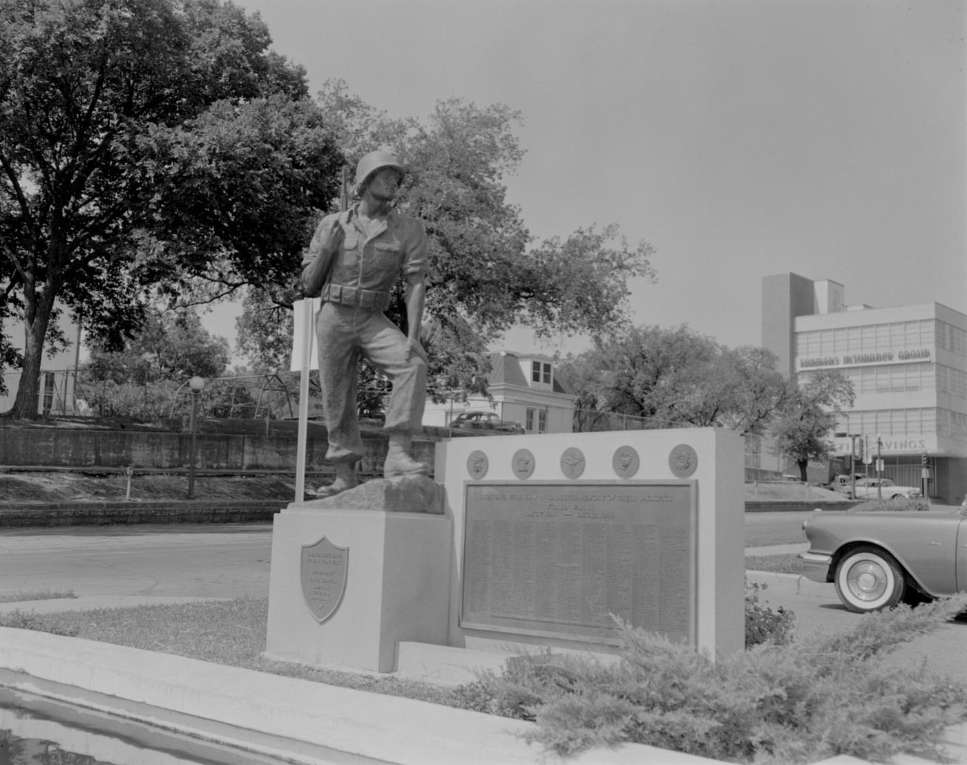 #129 World War II Memorial in Austin, Texas, 1955.