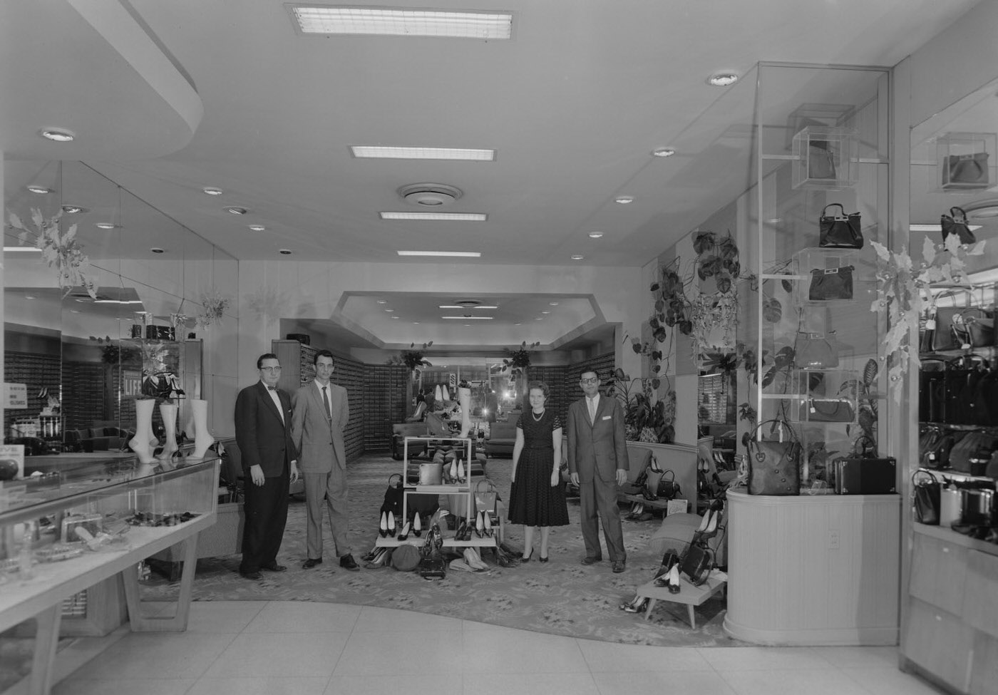#136 Interior of The Vogue Shop with Men and Women, 1959.