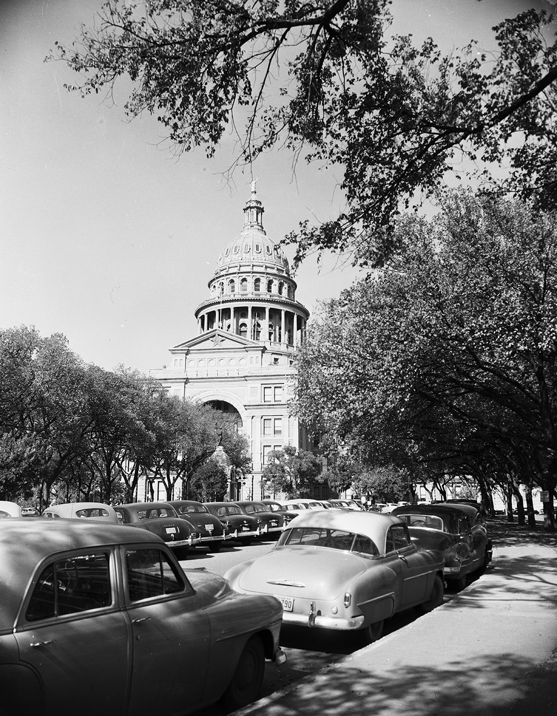 #241 Cars Parked in Front of the State Capitol in Austin.
