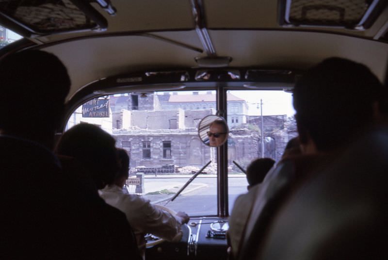 #135 Bus view, Rattenberg, Austria, circa 1965