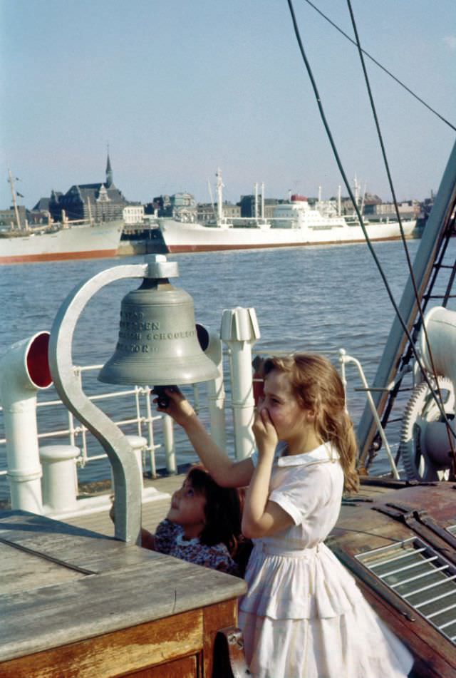 #17 Mercator three-master, Antwerp, Belgium, 1964