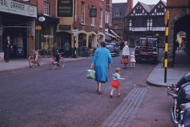 #190 Street scene in Lichfield, England, May 27, 1961