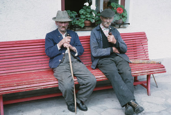 #194 Two old men, Neustift, Austria, June 9, 1964