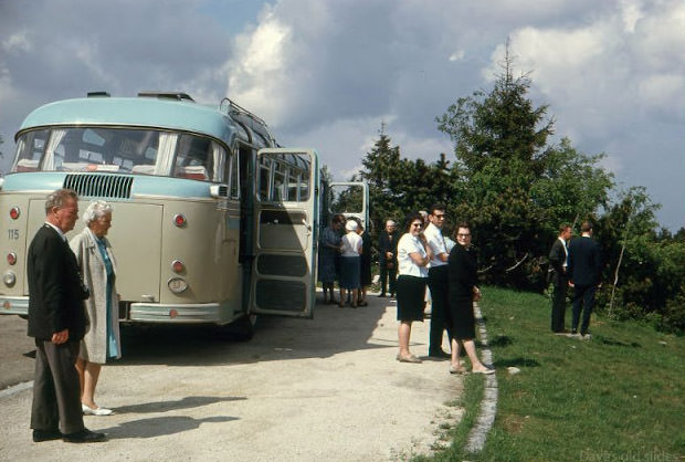 #51 Tour group in Black Forest, Germany, 1965