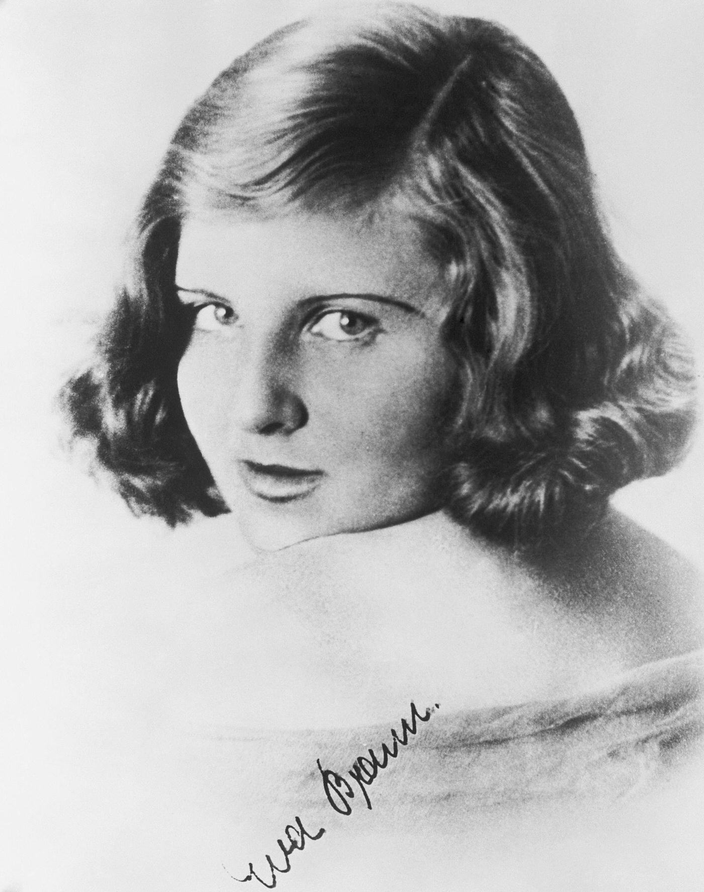 #20 Autographed Photograph of Eva Braun taken from her personal album after her death at the end of World War II