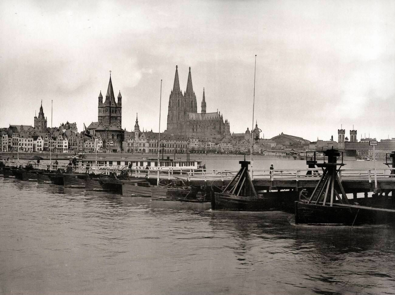 #112 View of Cologne from the Rhine, Germany.