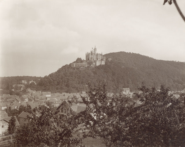 #19 Wernigerode, Wernigerode Castle background, 1885.