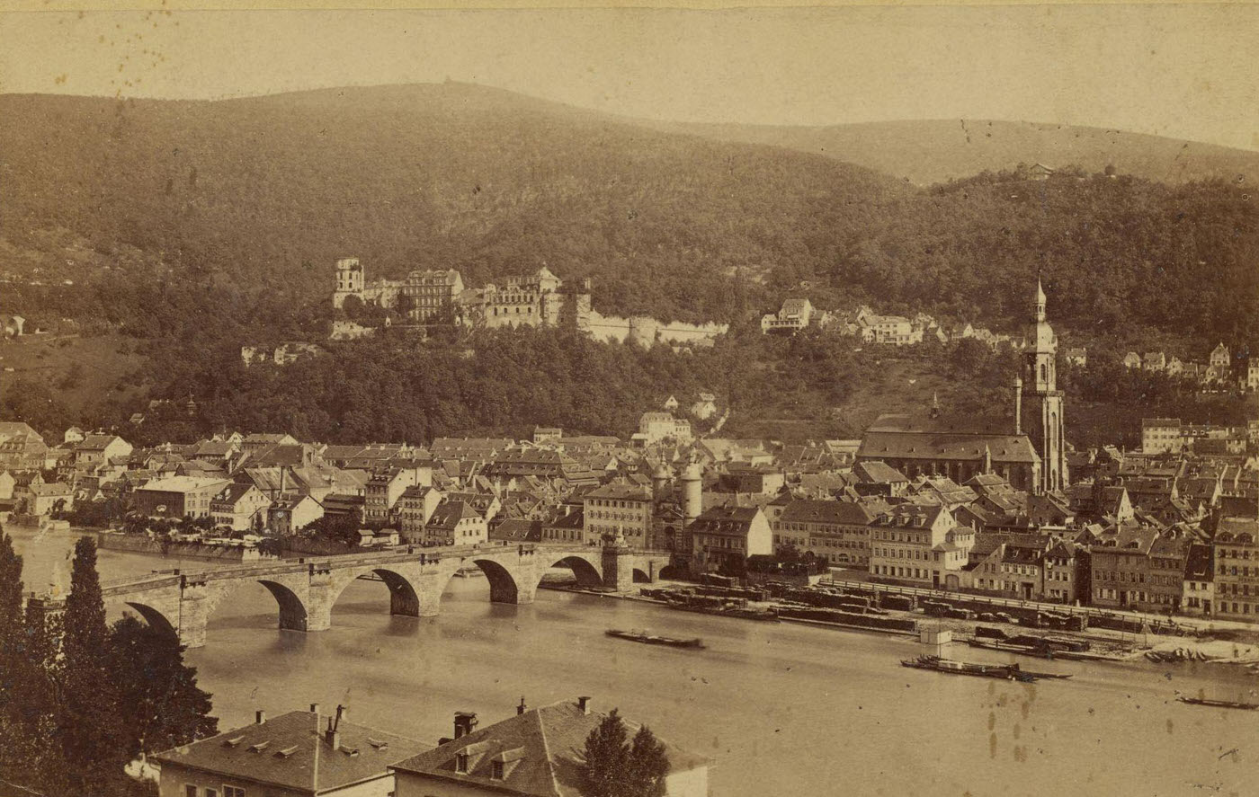 #34 View of Heidelberg by Eduard Lange, 1875.